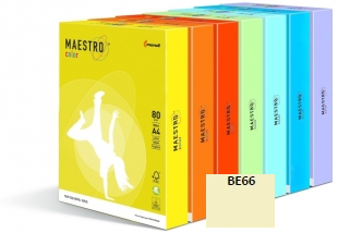 Papier ksero kolor waniliowy A4 160g 500ark Maestro 