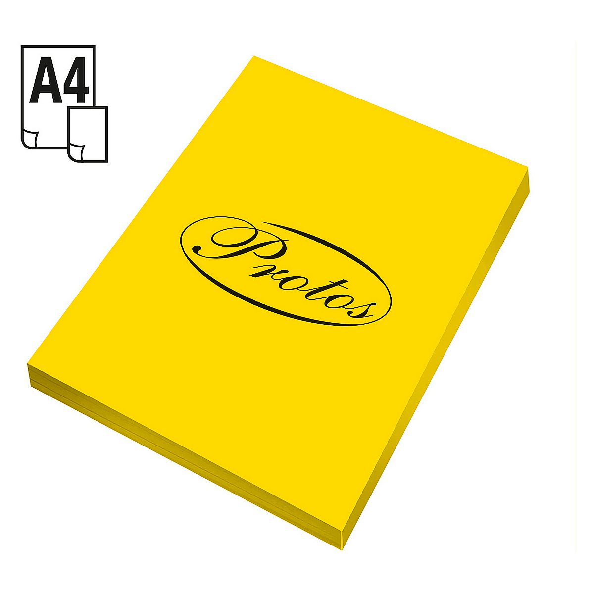 Papier ksero żółty A4 160g 50ark. Protos