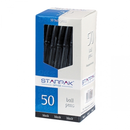 Długopis Cristal Starpak 50szt. czarny