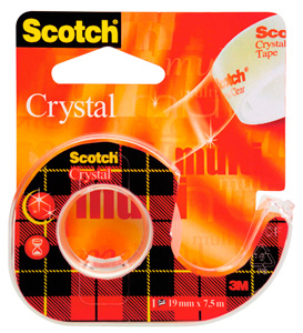 Taśma samoklejąca 19mmx8m w podajniku Crystal Clear Scotch