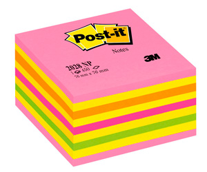 Notes kolorowy klejony 76x76 450 kartek Post-It