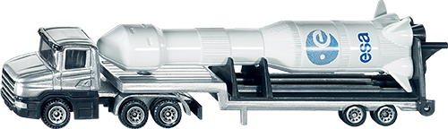 Auto laweta z rakietą metalowe 16cm SIKU Trefl