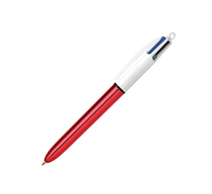 Długopis automatyczny 4 kolory Shine Red BIC