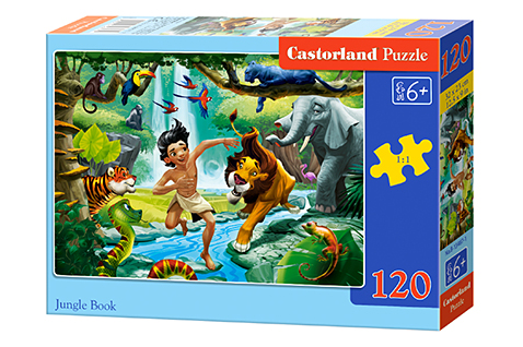  Puzzle 120 elementów Księga Dżungli +6 Castorland