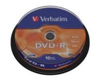 Płyta DVD-R 4,7GB X16 Verbatim 10szt.