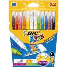 Flamastry 12 kolorów Kids Colour & Erase BIC