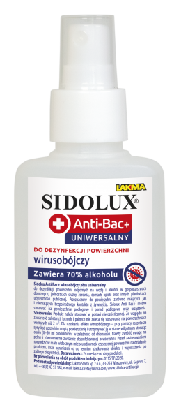 Środek do dezynfekcji powierzchni 100ml Anti-Bac Sidolux