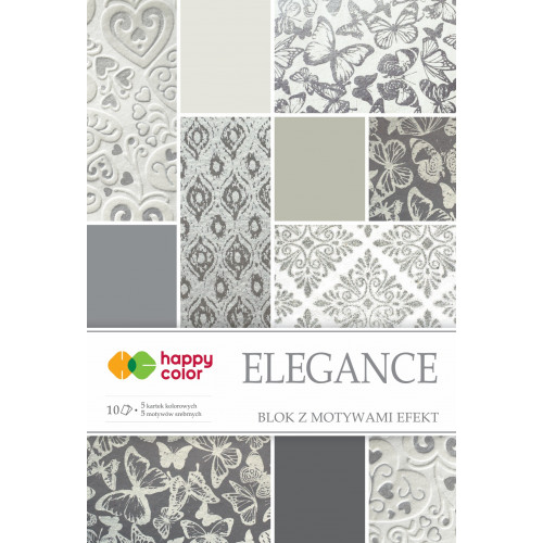 Blok techniczny kolorowy Effect Elegance A4/10 kartek Happy Color