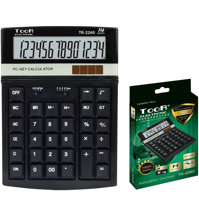 Kalkulator 14 poz. TR-2260 TOOR