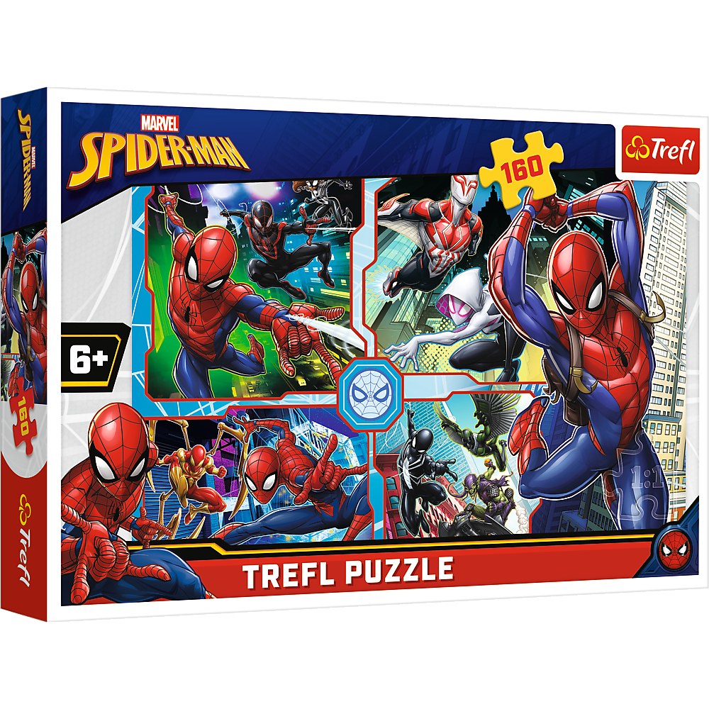 Puzzle 160 elementów Spider man +6 Trefl