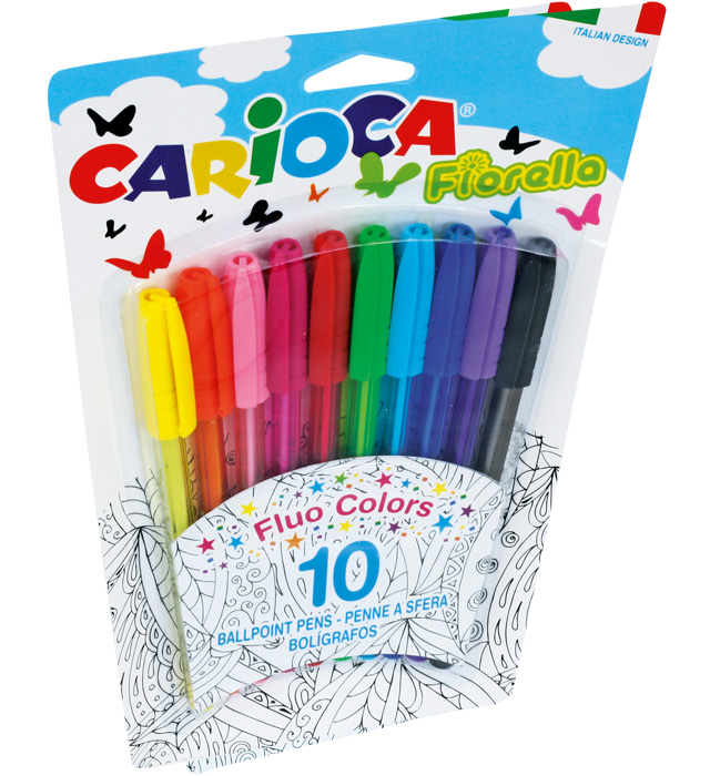 Długopisy 10 kolorów Fiorella Carioca