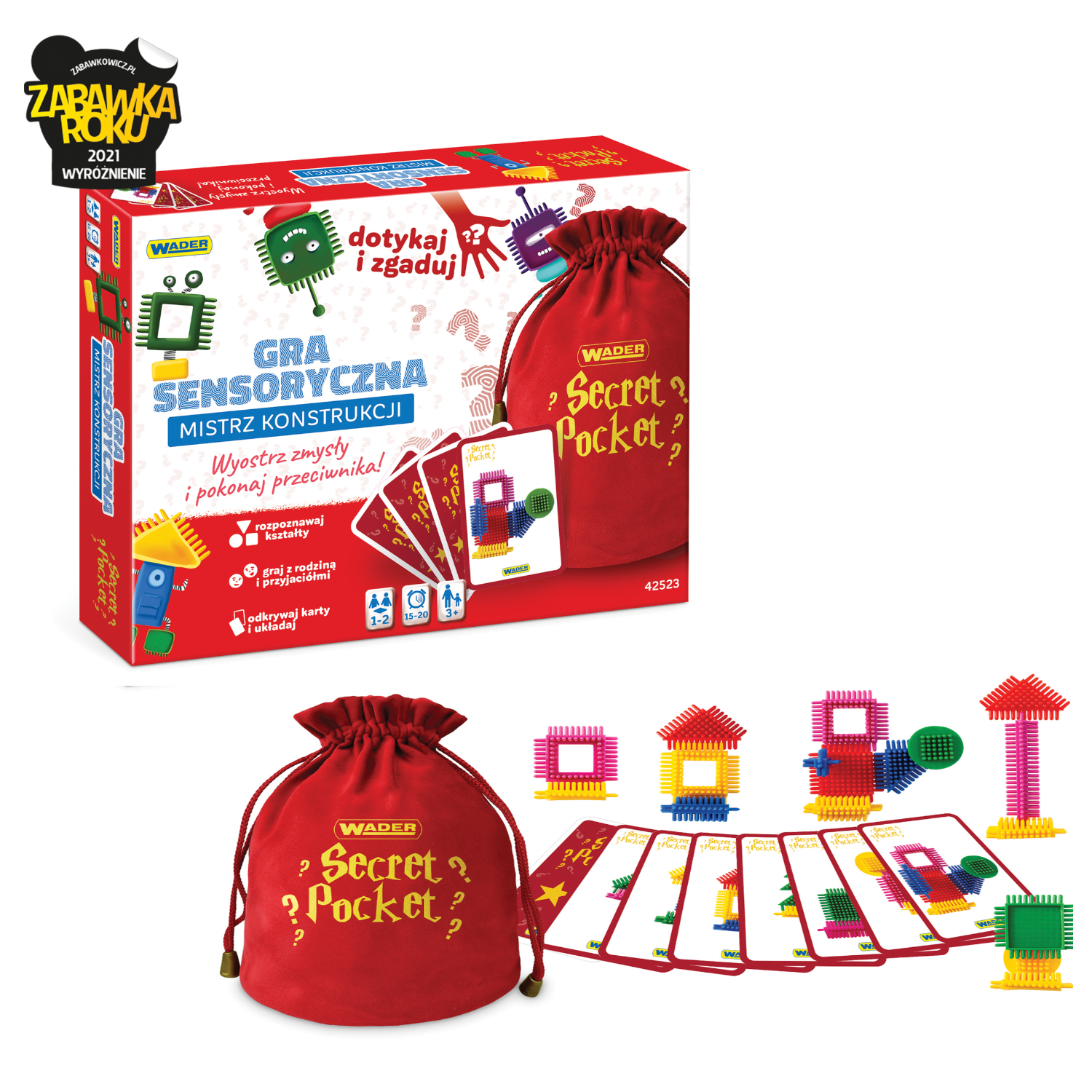Gra sensoryczna mistrz konstrukcji  Play&Fun Secret Pocket Wader