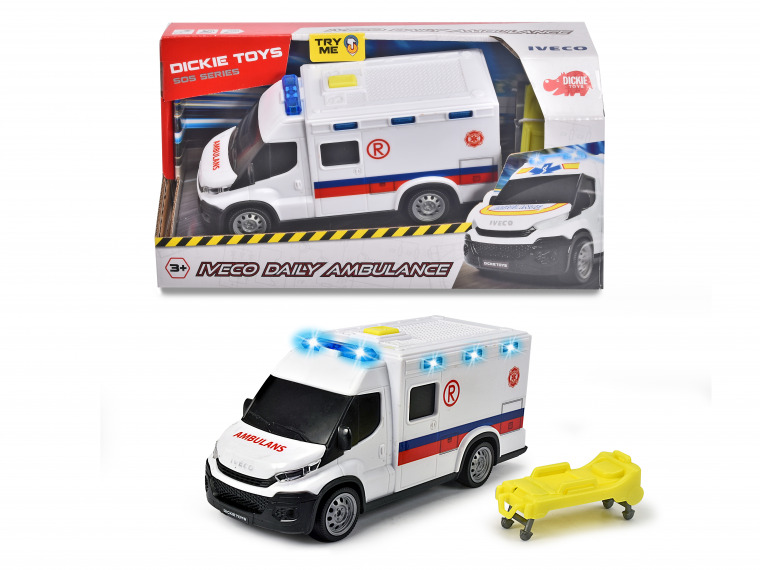 Pojazd SOS Iveco Ambulans 18cm Dickie 