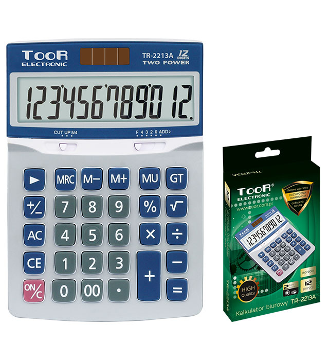 Kalkulator biurowy 12 pozycji TR-2213A TOOR