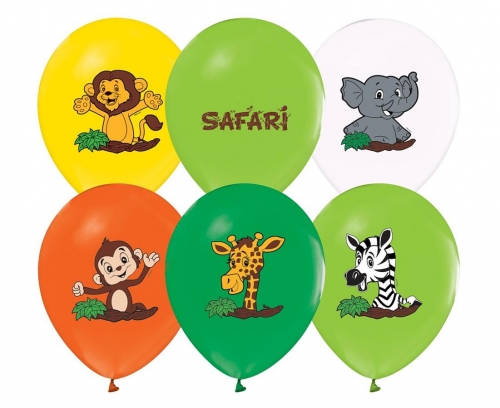 Balon dekoracyjny safari 5szt. Godan