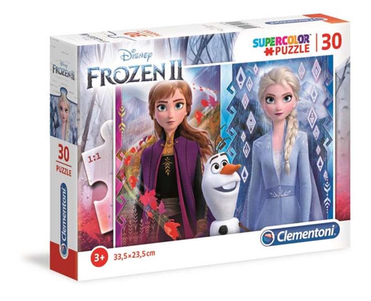 Puzzle 30 elementów Super Color Frozen +3 Clementoni