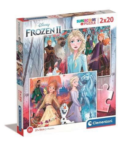 Puzzle 2x20 elementów Frozen +3 Clementoni