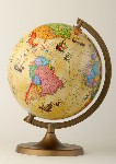 Globus z trasami odkrywców śred. 22cm Zachem