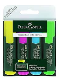 Zakreślacze 4 kolory Faber-Castell