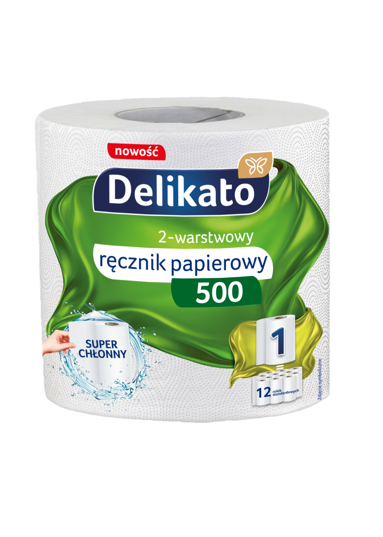 Ręcznik papierowy kuchenny XXL 500 listków Delikato