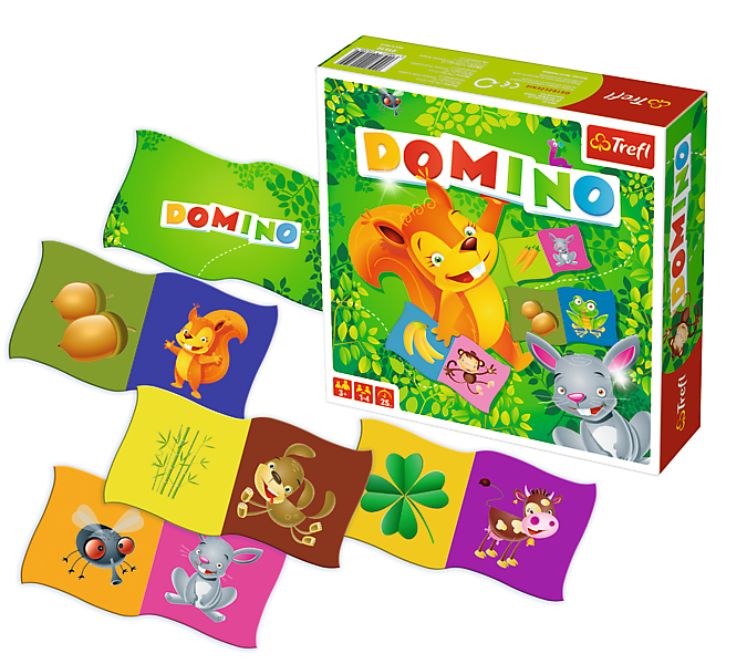 Gra edukacyjna Domino ilustrowane +3 Trefl