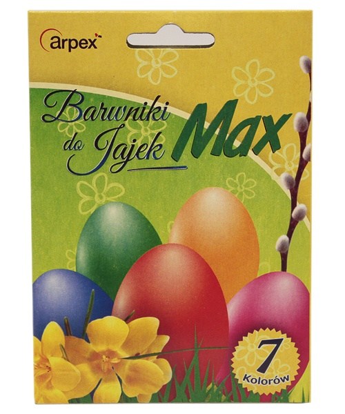 Barwnik do jajek wielkanocnych 7 kolorów Arpex