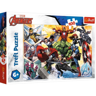 Puzzle 100 elementów siła Avengersów +5 Trefl