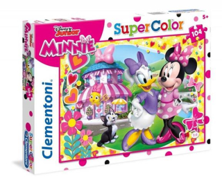Puzzle 104 elementy Super Color Minnie +6 Clementoni