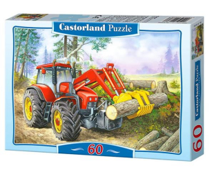 Puzzle 60 elementów traktor +5 Castorland