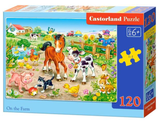 Puzzle 120 elementów farma +6 Castorland