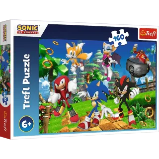 Puzzle 160 elementów Sonic +6 Trefl