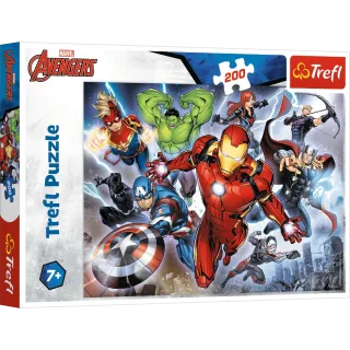 Puzzle 200 elementów Avengersi +7 Trefl