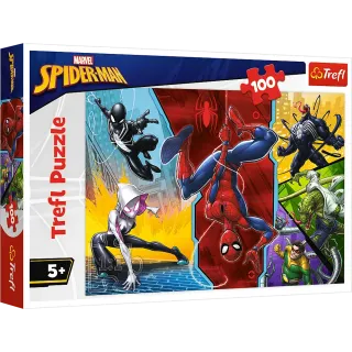 Puzzle 100 elementów Spiderman +5 Trefl