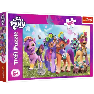 Puzzle 100 elementów Kucyki Pony +5 Trefl