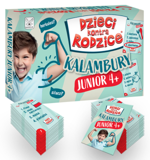 Gra edukacyjna Dzieci kontra Rodzice Kalambury Junior +4 Kangur