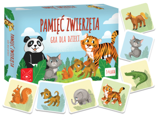 Gra edukacyjna Pamięć Zwierzęta dla dzieci +3 Kangur