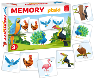 Gra edukacyjna memory ptaki +3 Kangur