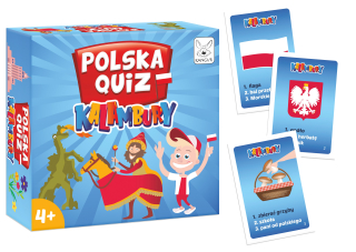 Gra edukacyjna Polska quiz kalambury +4 Kangur