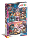  Puzzle 2x60 elementów Patrol +4 Clementoni