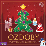 Świąteczne wypychanki ozdoby 29x29cm/24str Zielona Sowa