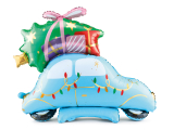 Balon foliowy stojący świąteczne autko 102x107cm Partydeco