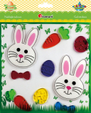 Naklejki wielkanocne żelowe 11szt Titanum
