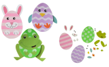 Zestaw kreatywny piankowe zwierzątka wielkanocne 3szt Arpex