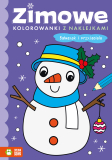 Zimowe kolorowanki z naklejkami Bałwanek i przyjaciele A4/16str Zielona Sowa
