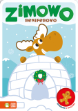 Kolorowanki z naklejkami Zimowo reniferowo B5/24str Zielona Sowa
