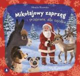 Mikołajowy zaprzęg i przebranie dla osiołka 20x20cm/12str Skrzat