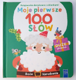 Pierwsze święta książeczka dotykowa z okienkami Moje pierwsze 100 słów 24x22cm/14str YOYO BOOKS