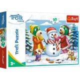 Puzzle 30 elementów zimowe Trefliki +3 Trefl