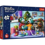 Puzzle 100 elementów świąteczny czas Treflików +5 Trefl