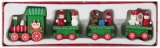  Lokomotywa świąteczna z wagonami 25cm 7&7